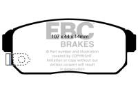 EBC 02-03 Infiniti G20 2.0 Ultimax2 Rear Brake Pads - UD900