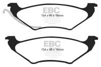 EBC 96-00 Chrysler Town & Country 3.3 (15in Wheels) Ultimax2 Rear Brake Pads - UD715
