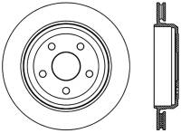 StopTech Slotted Sport Brake Rotor 11-17 Jeep Grand Cherokee (Excludes SRT8) - 126.58007SL