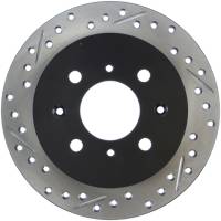 StopTech 90-96 Acura Integra / 97-01 Integra (Exc. Type R) Slotted & Drilled Right Rear Rotor - 127.40017R