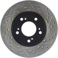StopTech 97-01 Acura Integra Type R / 97-01 Honda CR-V Slotted & Drilled Left Front Rotor - 127.40026L