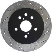 StopTech Power Slot 06-11 Lexus GS Series / 06-12 IS350 Rear Left Drilled & Slotted Rotor - 127.44141L