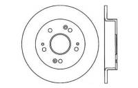 StopTech 06-07 Acura CSX (Canada) / 06-09 Honda Civic / 97-01 Prelude Drilled Right Rear Rotor - 128.40040R