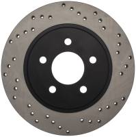 StopTech 05-10 Ford Mustang V6/4.0L / GT V8/4.6L Cross Drilled Right Rear Rotor - 128.61087R