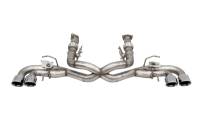 Corsa 2020-2025 Corvette C8 3in Valved Cat-Back 4.5in Pol Quad Tips - Fits Factory NPP Exhaust w/AFM - 21106