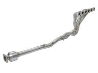 aFe Power Twisted Steel Long Tube Header & Connection Pipes (Street Series) 01-16 Nissan Patrol - 48-36105-YC