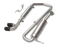 aFe 18-21 Suzuki Jimny Takeda 2-1/4in. 304 SS Cat-Back Exhaust w/ Blk Tip - 49-37020-B