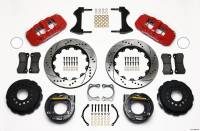 Wilwood AERO4 Rear P-Brake Kit 14.00in Drilled Red Big Ford New Style 2.36in Offset - 140-10944-DR