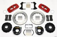 Wilwood AERO4 Rear P-Brake Kit 14.00in Red Small Ford 2.66in Offset - 140-10946-R