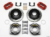 Wilwood Dynapro Low-Profile 11.00in P-Brake Kit Drill-Red New Big Ford 2.50in Offset - 140-11389-DR