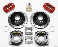 Wilwood Dynapro Low-Profile 11.00in P-Brake Kit Drill-Red Ford 8.8 w/2.50in Offset-5 Lug - 140-11396-DR