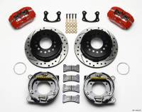 Wilwood Dynapro Low-Profile 11.00in P-Brake Kit Drill-Red Small Ford 2.50in Offset - 140-11403-DR