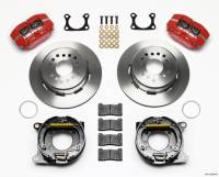 Wilwood Dynapro Dust-Boot P/S Park Brake Kit Red Big Ford 2.36in Offset - 140-13204-R