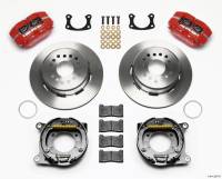 Wilwood Dynapro Dust-Boot P/S Park Brake Kit Red New Big Ford 2.50in Offset - 140-13207-R