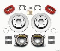 Wilwood Dynapro Lug Mount P/S Park Brake Kit Red Small Ford 2.36in Off Bronco 5 x 5.50 - 140-13320-R