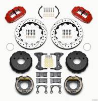 Wilwood Narrow Superlite 4R Rear P-Brk Kit 12.88in Drilled Red Big Ford 2.36in Off Bronco 5 x 5.50 - 140-13323-DR
