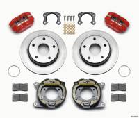 Wilwood Dynapro Lug Mount P/S Park Brake Kit Red Big Ford New 2.38in Off Bronco 5 x 5.50 - 140-13664-R