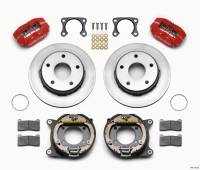 Wilwood Dynapro Lug Mount P/S Park Brake Kit Red Big Ford 2.00in Off Bronco 5 x 5.50 - 140-13733-R