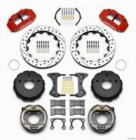 Wilwood Narrow Superlite 4R Rear P-Brk Kit 12.88in Drilled Red Big Ford 2.00in Off Bronco 5 x 5.50 - 140-13734-DR