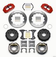 Wilwood Narrow Superlite 4R Rear P-Brk Kit 12.88in Red Big Ford 2.00in Off Bronco 5 x 5.50 - 140-13734-R