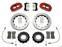 Wilwood Narrow Superlite Red 6R Front Kit 12.88in Drilled Rotor w/ Lines 05-15 Toyota Tacoma - 140-14577-DR