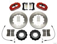 Wilwood Narrow Superlite Red 6R Front Kit 14in Slotted Rotor w/ Lines 05-15 Toyota Tacoma - 140-14578-R