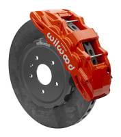 Wilwood SX6R WCCB Carbon-Ceramic Front Brake Kit 15in Plain Face Red 05-13 Chevy Corvette - 140-15312-CSICR