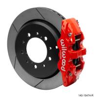 Wilwood AERO4 Rear Truck Kit 14.50in Red 2008-2015 Toyota Land Cruiser (J200) w/ Lines - 140-15474-R