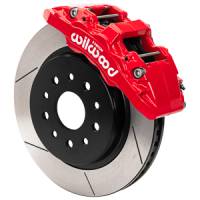 Wilwood 18-25 Jeep Wrangler (JL)/20-25 Jeep Gladiator (JT) Aero6-DM Front Brake Kit - Slotted - Red - 140-17275-R
