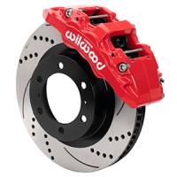 Wilwood 15-21 Toyota 4Runner Aero6-DM Red Front Brake Kit - Drilled & Slotted - 140-17284-DR