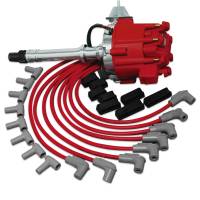 MSD GM Crate Engine Ignition Kit GM Crate Motor Chevy Small Block/Big Block HEI Incl. Dist. PN[8365/Spark Plug Wire Set PN[31223] 84742