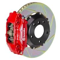 Brembo 87-91 928 S4/GT Rear GT BBK 4 Piston Cast 2pc 328x28 2pc Rotor Slotted Type-1-Red - 2C2.6016A2