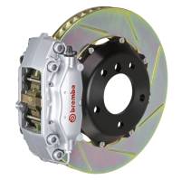 Brembo 87-91 928 S4/GT Rear GT BBK 4 Piston Cast 2pc 328x28 2pc Rotor Slotted Type-1-Silver - 2C2.6016A3