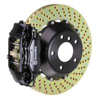 Brembo 12-14 328i Excl xDrive/MSport Brakes Rr GT BBK 4Pis Cast 345x28 2pc Rotor Drilled-Black - 2P1.8045A1