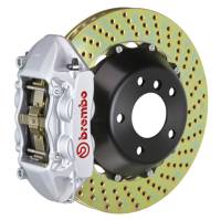 Brembo 11-19 GranTurismo Stradale Rear GT BBK 4 Piston Cast 380x28 2pc Rotor Drilled-Silver - 2P1.9043A3