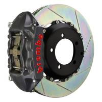Brembo 99-07 Evo VI/VII/VIII/IXRear GTS BBK 4 Piston Cast 328x28 2pc Rotor Slotted Type1-Black HA - 2P2.6006AS