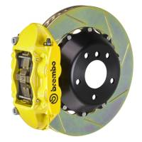 Brembo 12-15 335i/335i xDrive MSport Brakes Rr GT BBK 4Pis Cast 345x28 2pc Rtr Slot Type1-Yellow - 2P2.8048A5