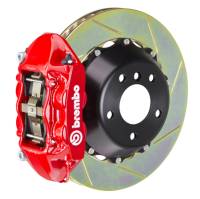 Brembo 96-05 550/575 (Excl. GTC) Rear GT BBK 4 Piston Cast 380x28 2pc Rotor Slotted Type-1-Red - 2P2.9017A2