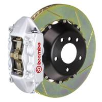 Brembo 17+ LC500/18+ LS500 Rear GT BBK 4 Piston Cast 380x28 2pc Rotor Slotted Type-1-Silver - 2P2.9053A3