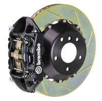 Brembo 84-87 Testarossa Rear GT BBK 4 Piston Cast 380x28 2pc Rotor Slotted Type-1-Black - 2P2.9068A1