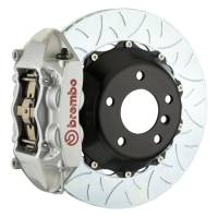 Brembo 17+ LC500/18+ LS500 Rear GT BBK 4 Piston Cast 380x28 2pc Rotor Slotted Type-3-Silver - 2P3.9053A3