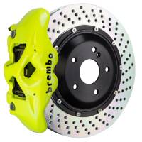 Brembo 23+ Z (RZ34) Rear GT BBK 4 Piston Cast 380x28 2pc Rotor Drilled- Fluo. Yellow - 2S1.9021A7