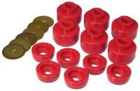Prothane 07-14 Chevy Silverado Body Mount 12 Bushing Kit - Red - 7-147