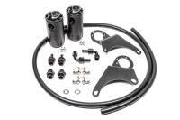 Radium Engineering Mitsubishi Evo 8-9 Dual Catch Can Kit Fluid Lock - 20-0118-FL