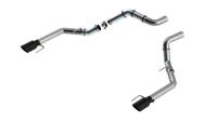 Borla 21-23 Ford Raptor 3in Tail Pipe Kit 4.5in Tip - Black Chrome - 60727BC