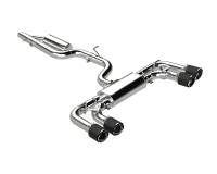 MBRP 2022 Volkswagen Golf R MK8 T304 Stainless Steel 3in Cat-Back, Quad Rear Exit- Carbon Fiber Tip - S46133CF