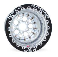 Weld Magnum 2.0 15x10 / 5x4.50 BP / 5in BS Polished Wheel - Black Single Beadlock M/T - 86P510210F