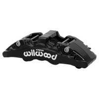 Wilwood Caliper-Aero4 - Black 1.75/1.62in Pistons 1.25in Disc - 120-16825-BK