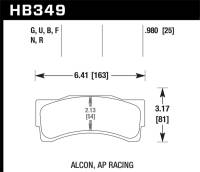 Hawk 14-16 BMW M235i DTC-60 Motorsports Front Brake Pads - HB349G.980