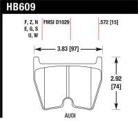Hawk 08-15 Audi R8 DTC-70 Race Front Brake Pads - HB609U.572